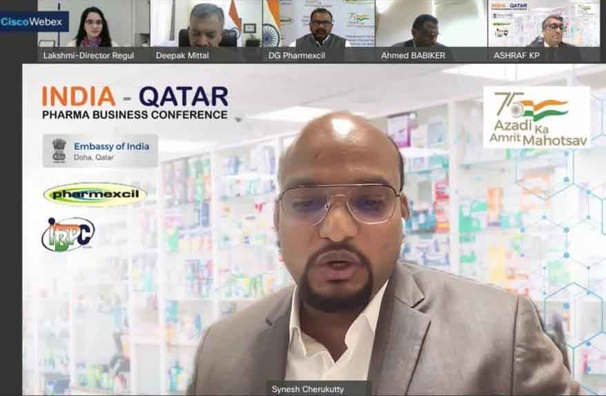 KPFQ actively supported and co-anchored the INDO-QATAR Pharma Meet on 9th December 2021